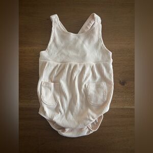Petite Lem Ribbed Bubble Romper Baby Girl 18M